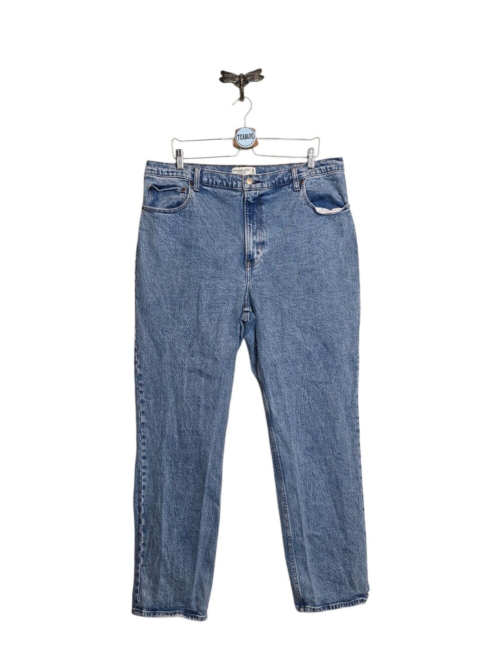 Abercrombie & Fitch The '90s Straight Ultra High Rise Jean 34/18L